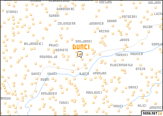 map of Dunći
