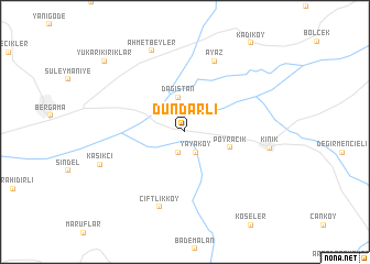 map of Dündarlı