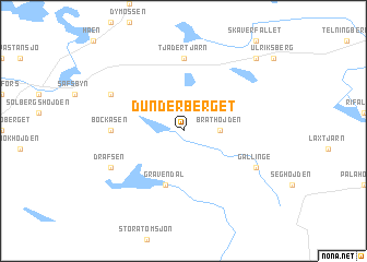 map of Dunderberget