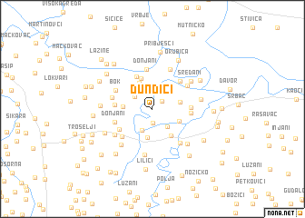 map of Dundići