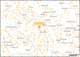 map of Dundići