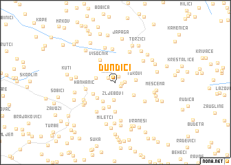 map of Dundići