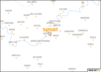 map of Dundon