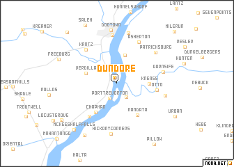 map of Dundore