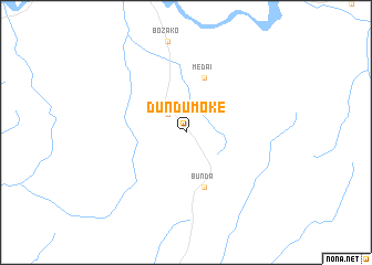 map of Dundu-Moke