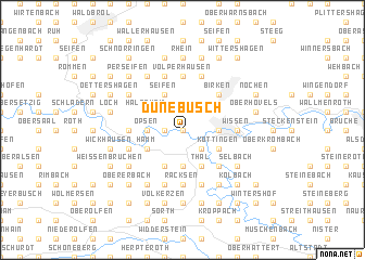 map of Dünebusch