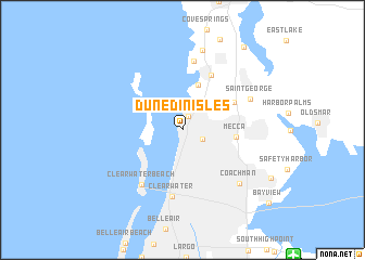 map of Dunedin Isles