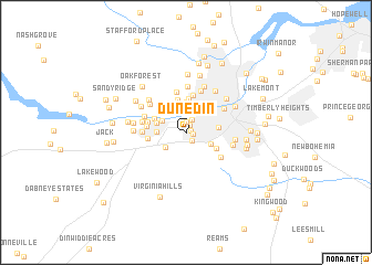 map of Dunedin