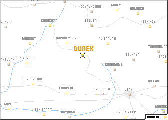 map of Dünek