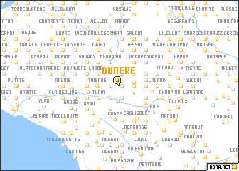 map of Dunère