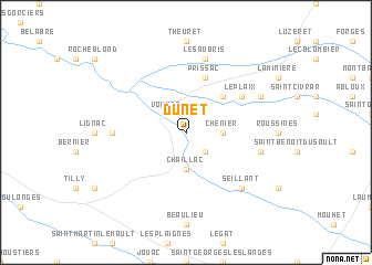 map of Dunet