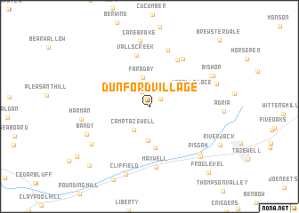 map of Dunford Village