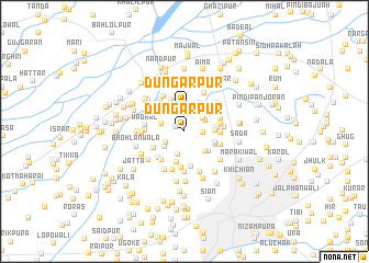 map of Dūngarpur