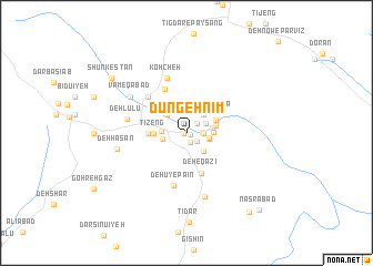 map of Dūngeh Nīm