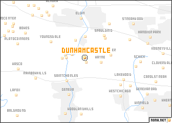 map of Dunham Castle