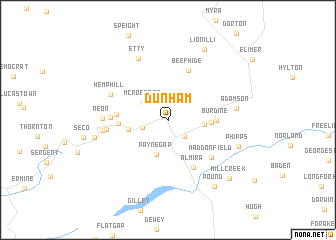 map of Dunham