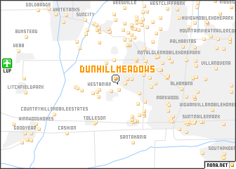 map of Dunhill Meadows