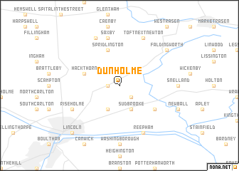 map of Dunholme