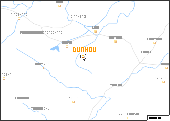 map of Dunhou