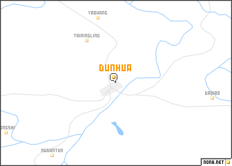 map of Dunhua