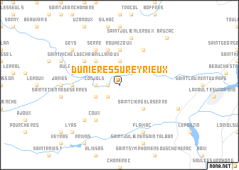 map of Dunières-sur-Eyrieux