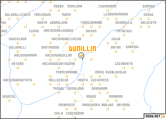 map of Dunillín