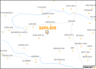 map of Dunilovo