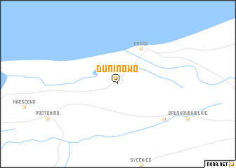 map of Duninowo