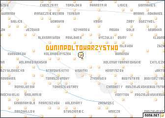 map of Duninpol Towarzystwo