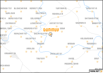 map of Duninuv