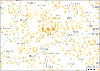 map of Dunjaci