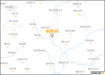 map of Dunje