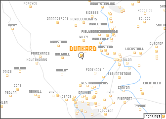 map of Dunkard