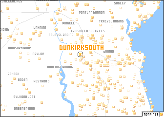 map of Dunkirk South