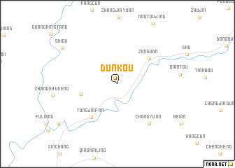 map of Dunkou