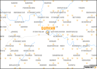 map of Dunkwa