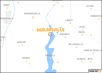 map of Dunlapsville