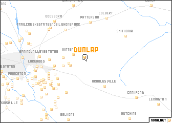 map of Dunlap