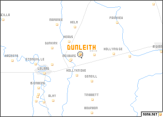 map of Dunleith