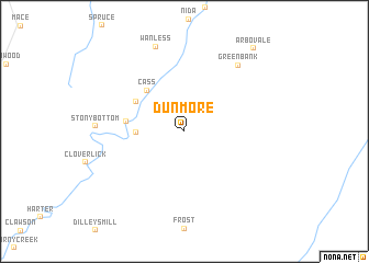 map of Dunmore