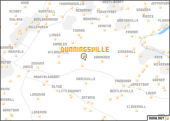 map of Dunningsville