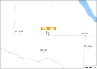 map of Dunning