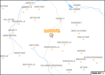 map of Dunning