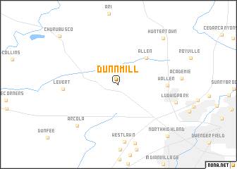 map of Dunn Mill