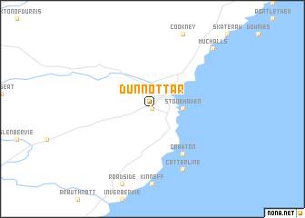 map of Dunnottar