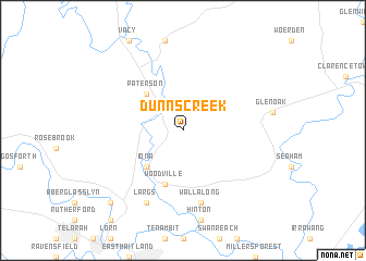 map of Dunns Creek