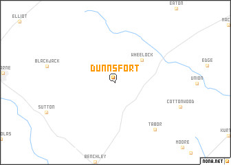 map of Dunns Fort