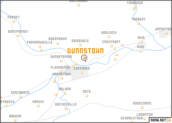 map of Dunnstown