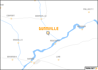 map of Dunnville