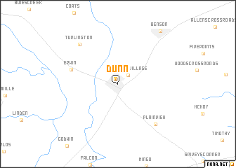 map of Dunn